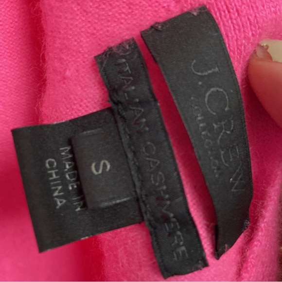 J Crew Pink cashmere wrap open back sweater - Picture 4 of 6